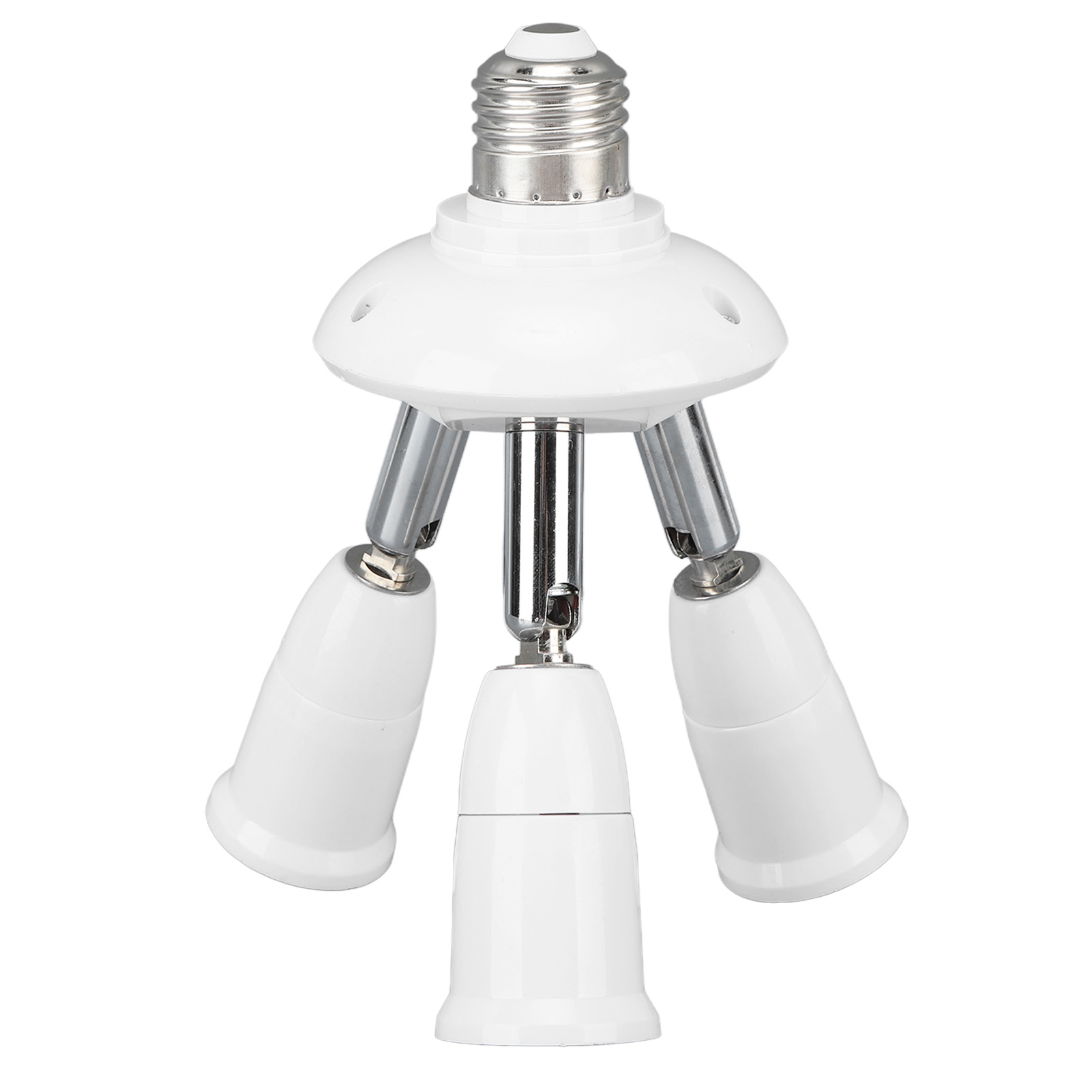 Light Socket Splitter Adapter E26 E27 Light Bulb Socket Adapter Splitter 180 Degree Bendable for Bedrooms
