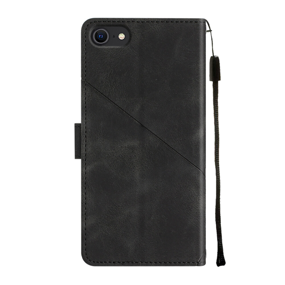 Casing For iPhone SE (2022) SE 2020 / iPhone 8 / iPhone 7 Case Fashion Square Pattern Flip PU Leather Phone Case Stand Card Slots Wallet Case Shockproof Folio Protective Cases Cover. 