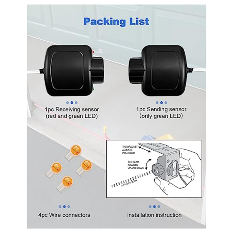 Garage Door Opener Safety Sensor for Garage Door Opener Accessories LSO50 LDO33 LDO50 Garage Sensor Accessories. 