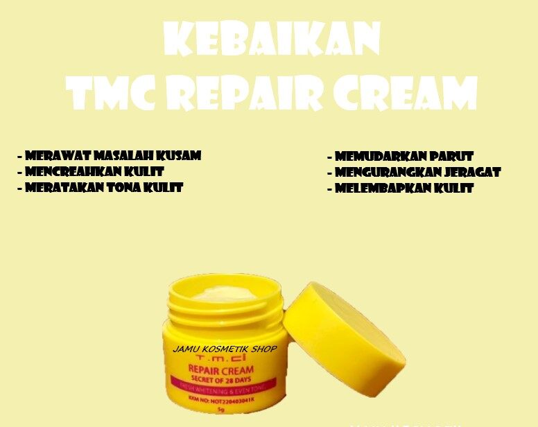 TMC DAY CREAM 5GRM / TMC REPAIR CREAM 5GRM / TMC THE NEST WHITENING SOAP. 