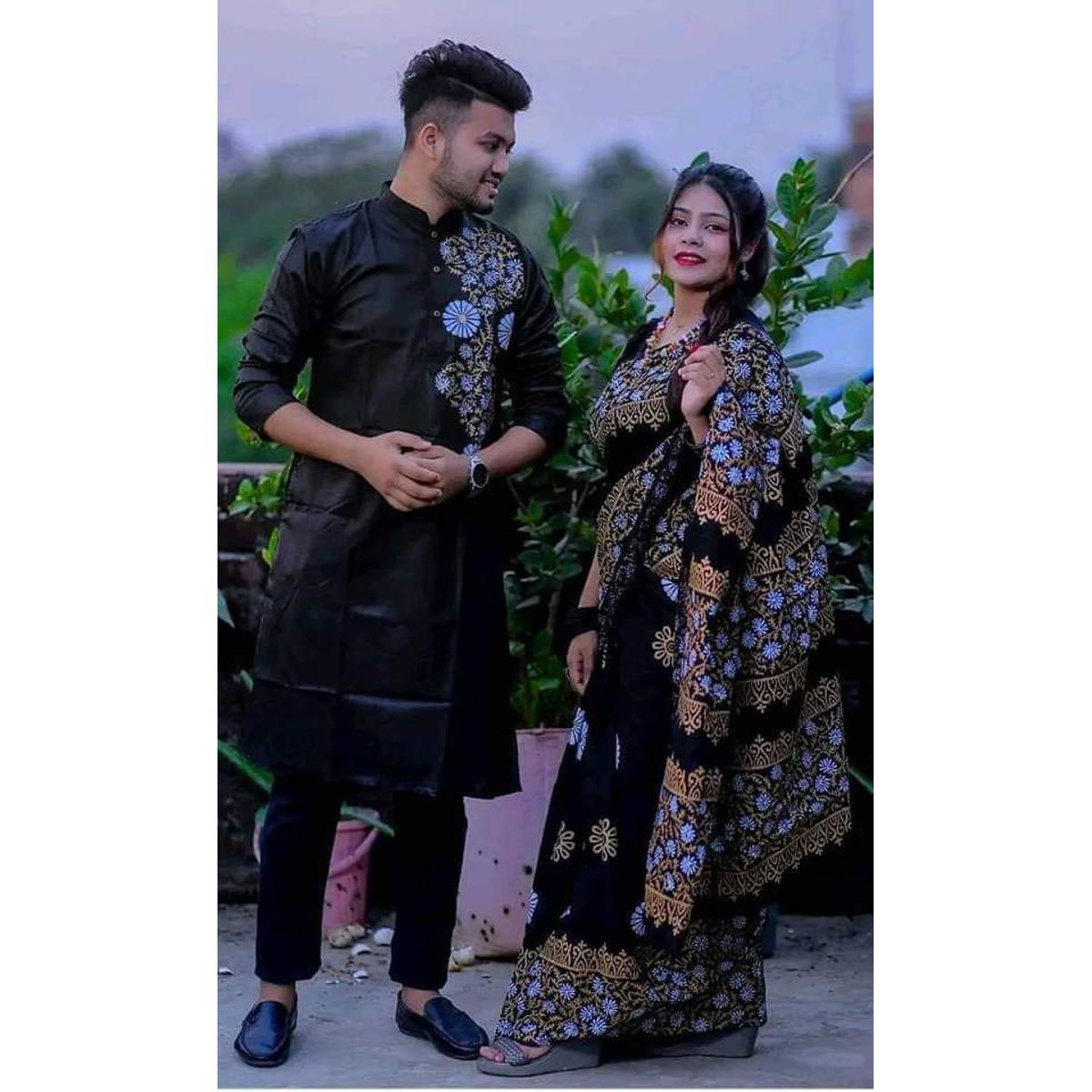 couple dress design in bangladesh Buy Couple Dresses Sarees & Punjabi Sets (Cultural & Elegant)