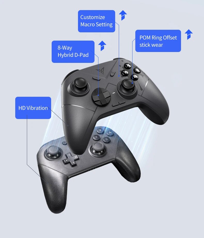 Flydigi Direwolf Switch Version Wired/Wireless Gaming Controller Support Bluetooth Gamepad For PC/NINTENDO SWITCH. 
