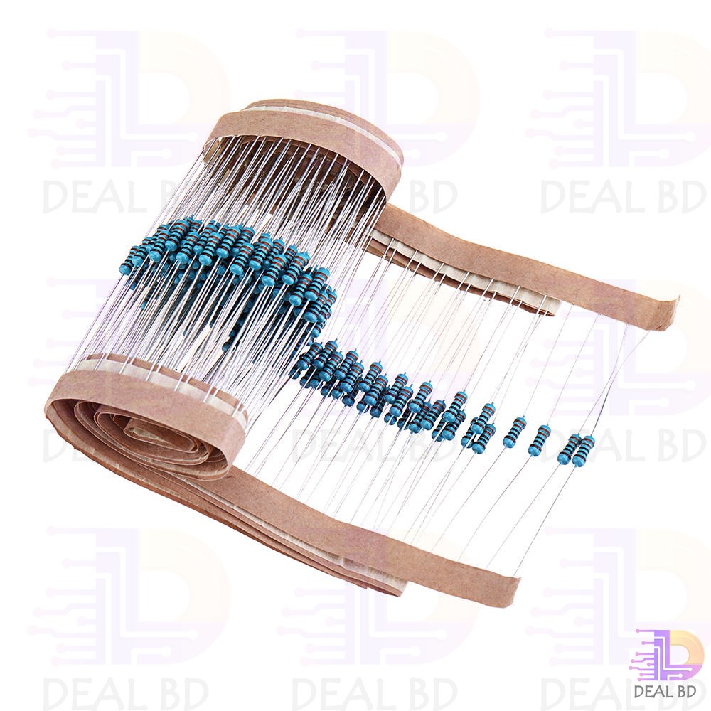 50Pcs Tolerance 1% 22K Ohm Resistors 22K Carbon Film Resistor 22K Ohm 1/4W Resistance 0.25 Watt Fixed Resistors Passive Components Parts. 
