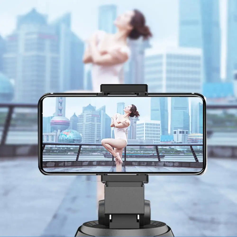360 Degree Rotation Auto Face Tracking Mobile Phone Holder Smart Selfie Stick Camera Tripod For Photo Video Vlog Recording. 