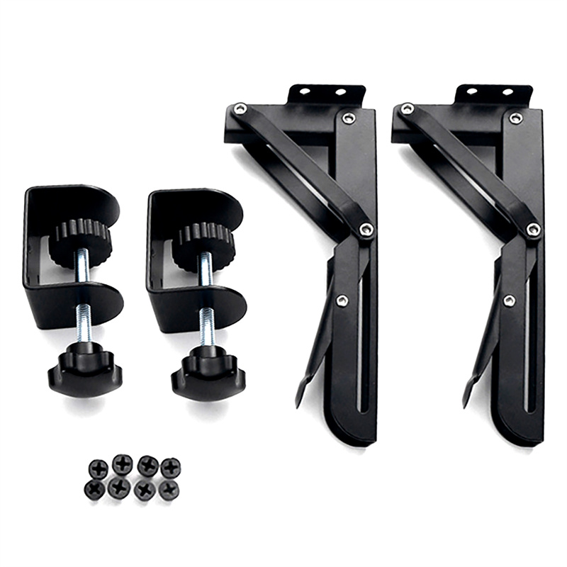 DIY Height Sturdy Under Desk Extension Stand Ergonomic Pull Out Keyboard Tray Clamp Cold Rolled Steel For Laptop Accessories. 
