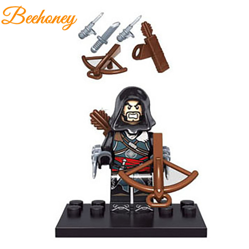 Lego Minifigures Assassin Creed Series Kenway Firenze Building Block Assembled Rotatable Toy Children Birthday Gifts. 