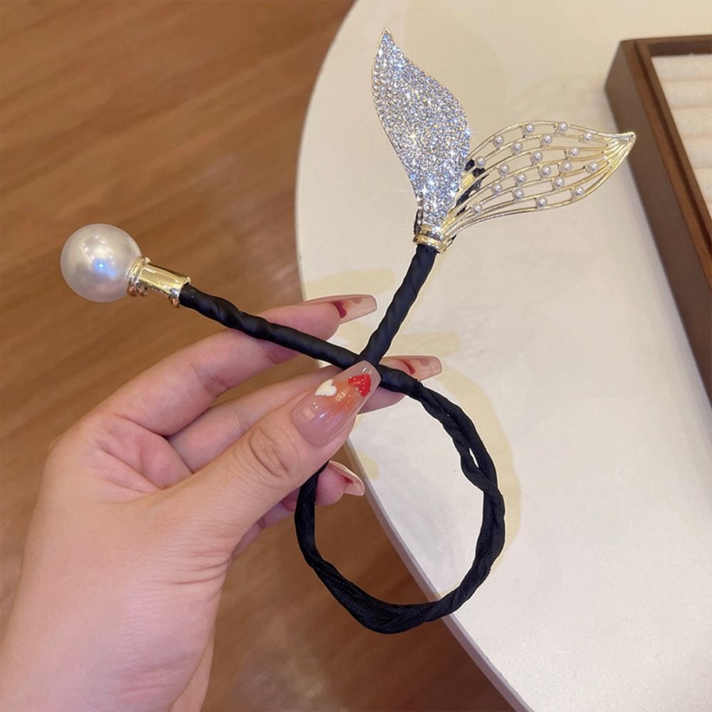 Gift Hair Accessories Fishtail Pearl Hair Clip Hair Styling Tool Bundle Hair Tie Hair Bun Maker Girl