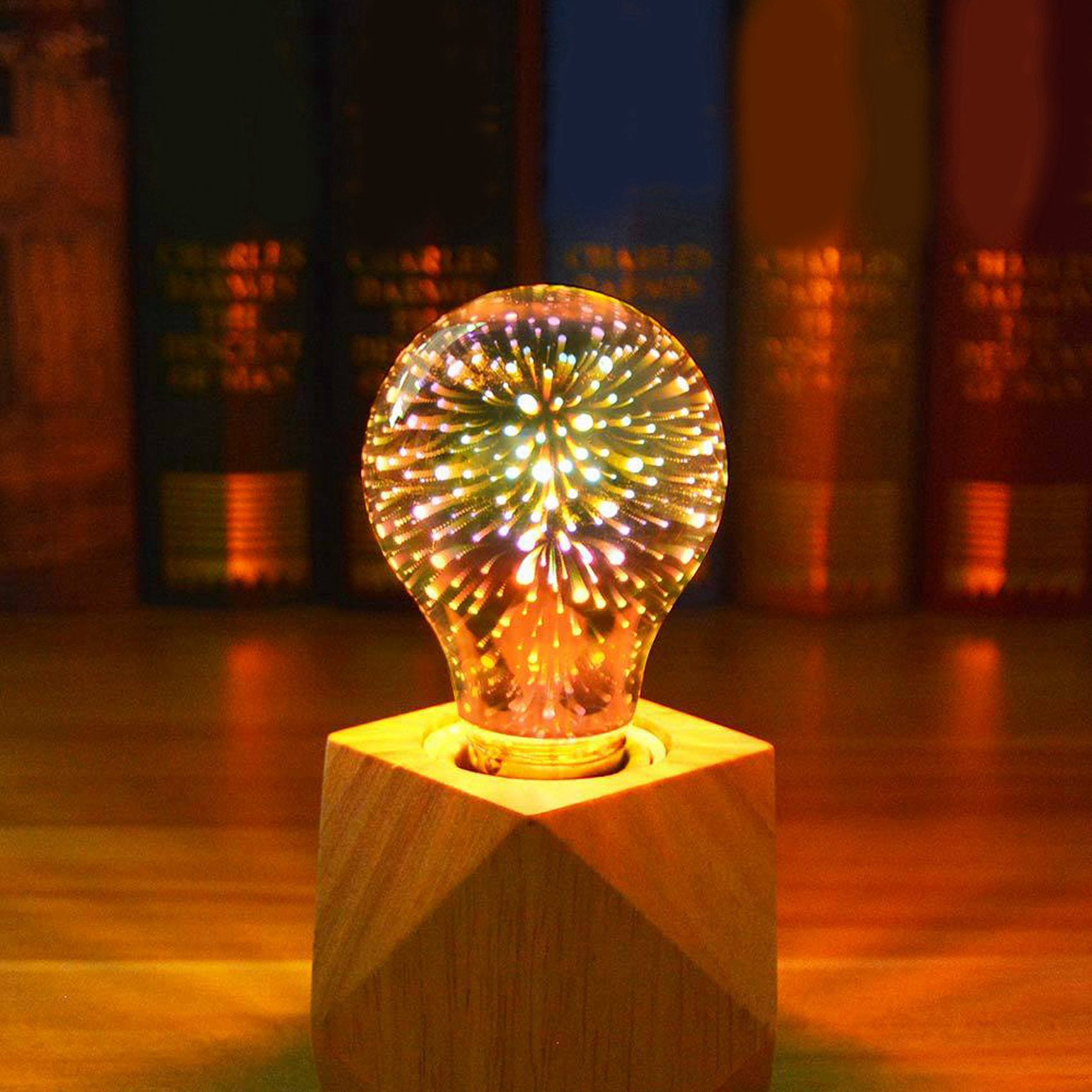 4X LED Infinity 3D Firework Effect LED Bulb LED Light Bulb Decoration Lamp 85-265V E27 Holiday Lights,A60. 