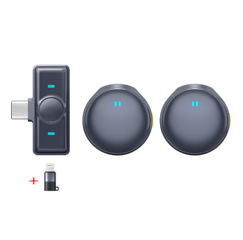 New Q8 button type round wireless lavalier microphone outdoor live broadcast mobile phone bluetooth noise cancelling radio one. 