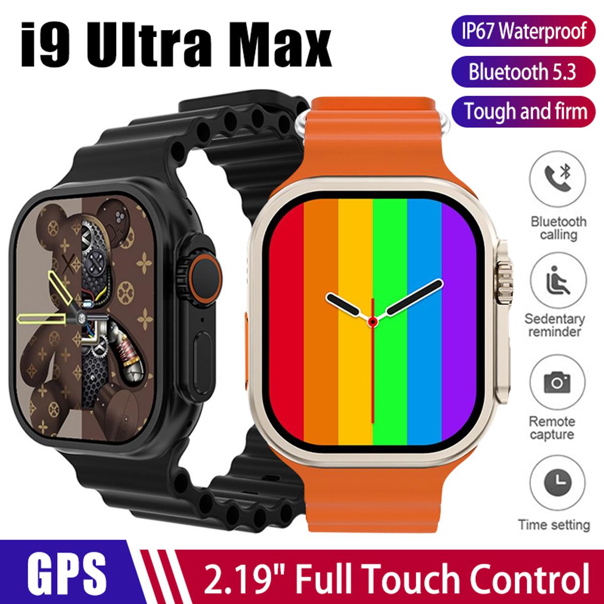 2023 New I9 Ultra Max Smart Watch Men/Women 2.19 Inch Full Touch Bluetooth 5.3 Smart Watch Heart Rate Monitor Sport Fitness Bluetooth Call Smartwatch