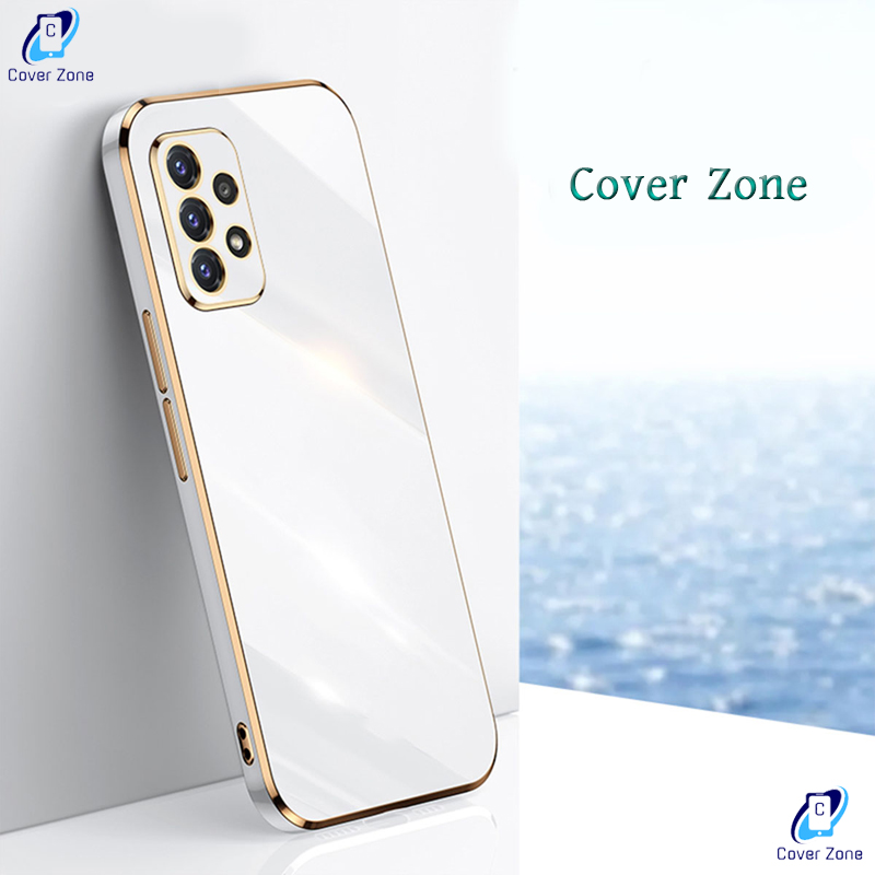 For Samsung Galaxy A32 4G Plating Soft Casing Silicone Square Frame Phone Case For Samsung A32 4G Shiny Bling Back Cover (Back Case Cover For Smartphone). 