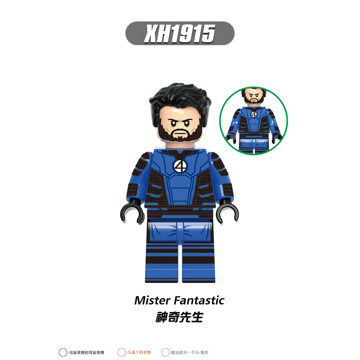 Single Sale Marvel Figures Building Blocks Doctor Strange Wanda Captain Marvel Carter Black Bolt Assemble Bricks for Children Gift Toys X0338