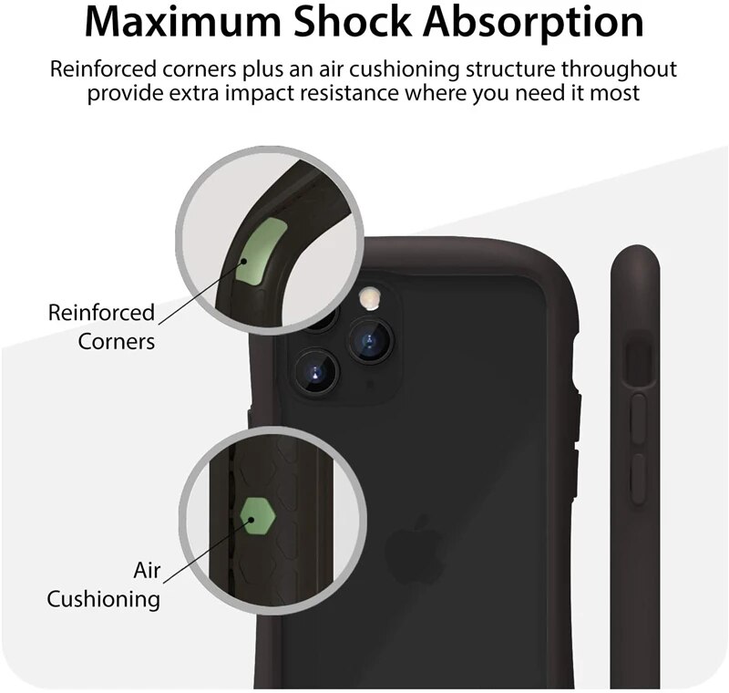 Bumper iFace Reflection Phone Case For iPhone 11 Pro 12 Mini 7 8Plus X XR XS Max Shockproof Hybrid Clear Acryl Protection Cover. 