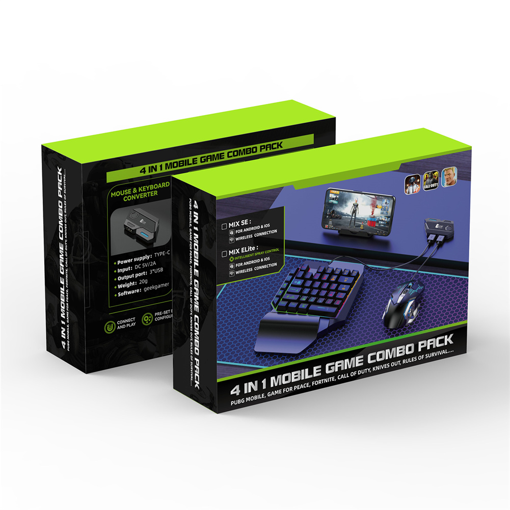 Keyword Mouse Adapter Plug Play Game Consoles Phones Accessories Keyboard Mouse Converter Compatible For Android IOS System. 