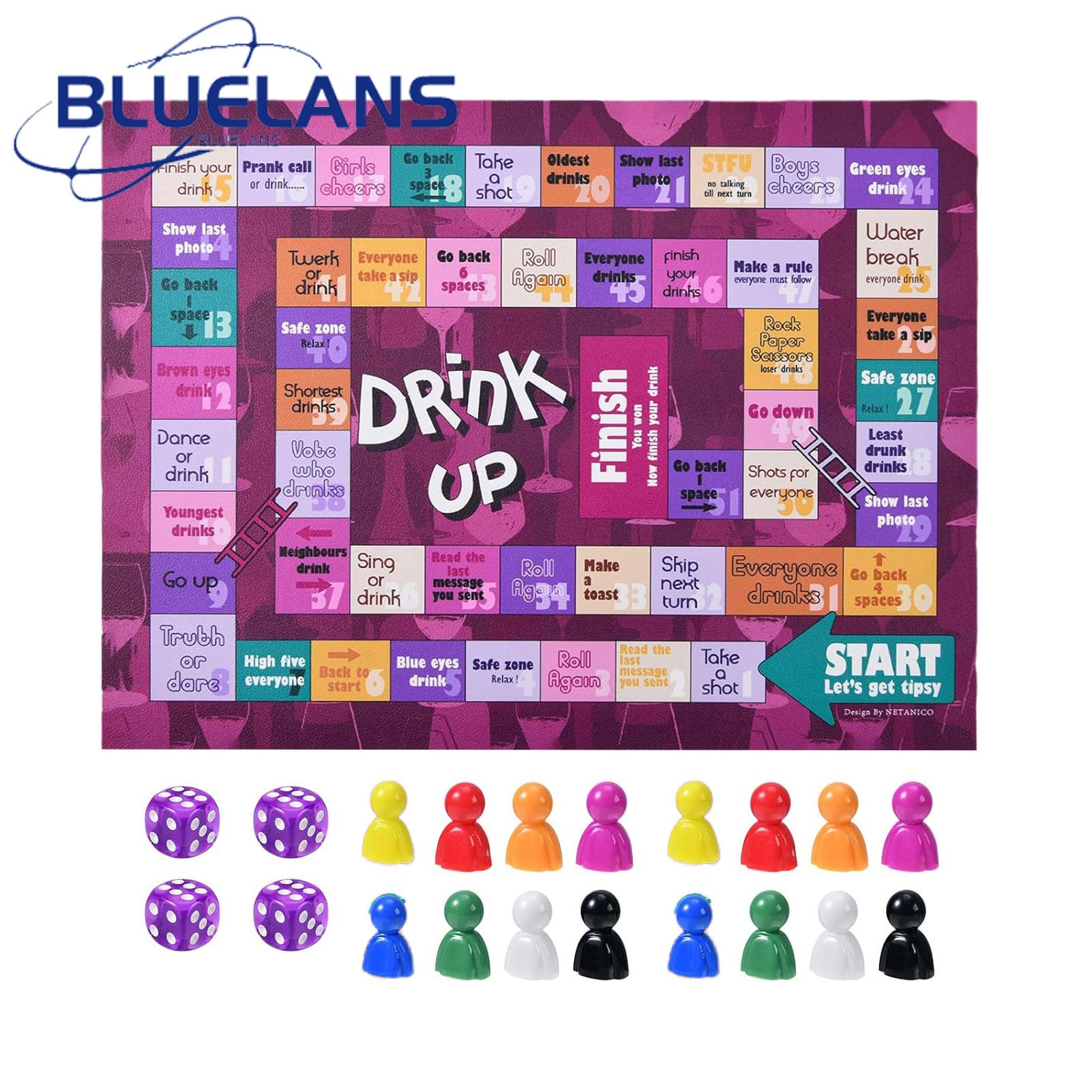 Drinking Monopoly Game Fun Adult Drinking Game Set for Parties Travel Multiplayer Interactive Board Game for Couples Friends Family Party Night Essential Desktop Drinking Game. 