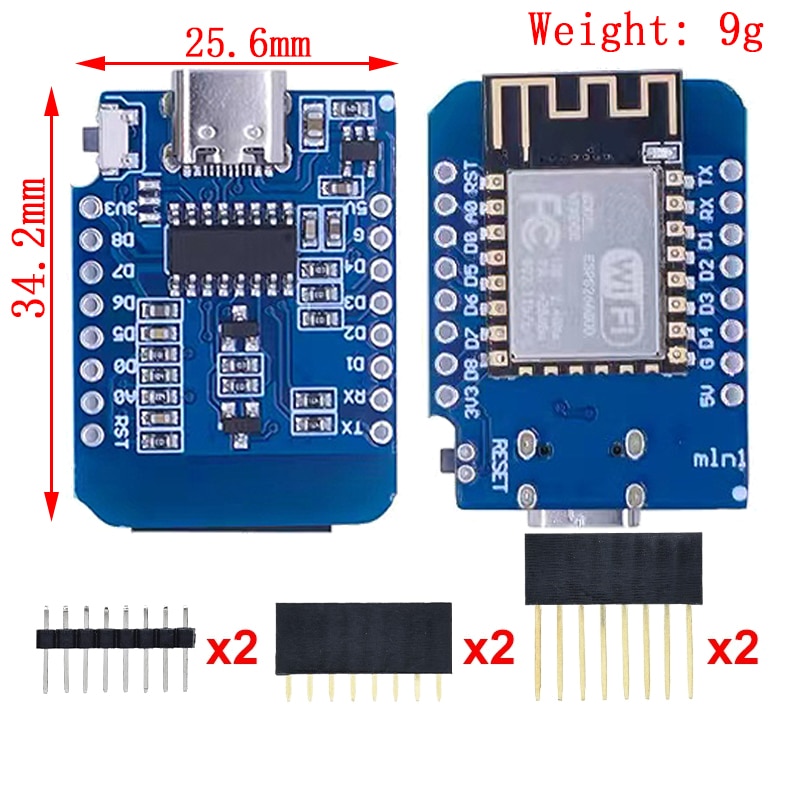 WeMos D1 Mini Pro V3.0 NodeMcu 4MB/16MB bytes Lua Internet of Things Development board based ESP8266 CH340G Nodemcu V2. 
