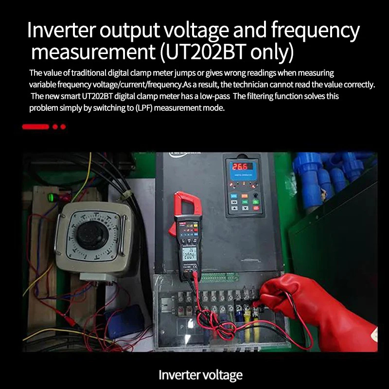 Unit-t new digital clamp meter ut202s ut202 BT Bluetooth connection 600A AC/DC current voltage 9999 counts TRMs NCV ammeter. 