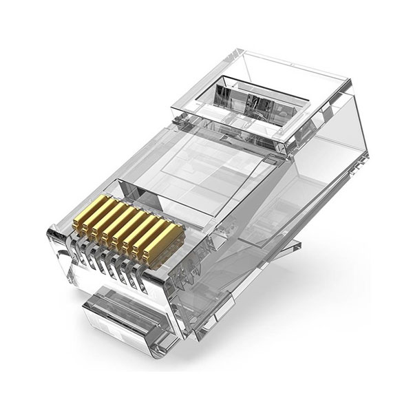 VENTION IDDR0-50 Cat.6 UTP RJ45 Connector Modular Plug - Transparent - 50 Pack. 