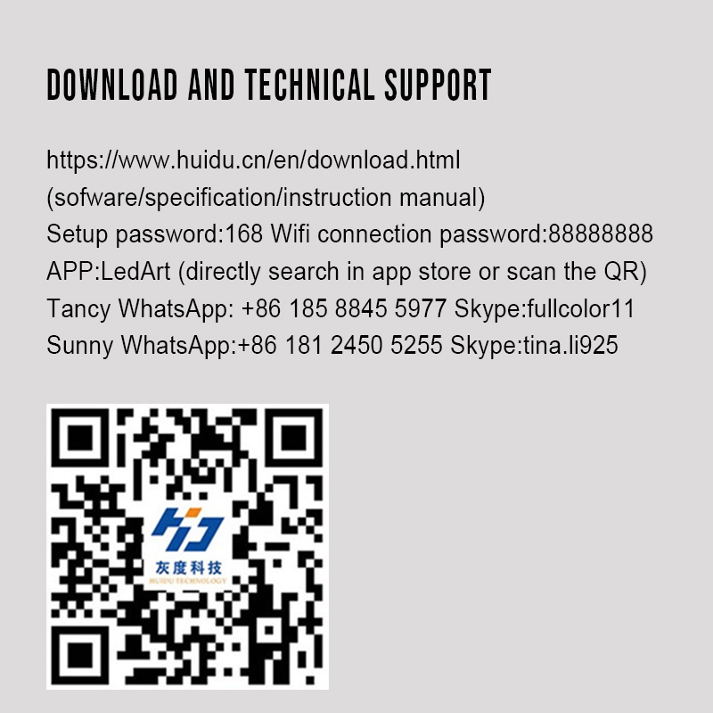 Huidu HD-A3L WiFi Asynchronization Full Color LED Video Card Wireless RGB Controller Replace HD-A3 Box. 