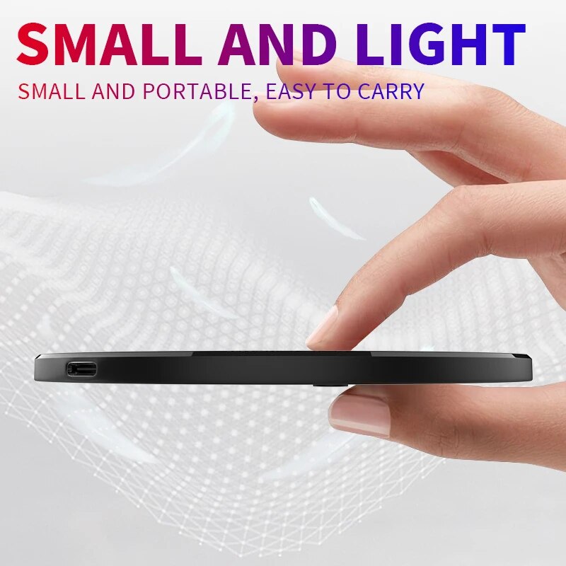 10W Qi Wireless Charger for HONOR 90 Lite Tecno Pova 5G Sharp Aquos Zero 2 honor v40 ASUS ROG Phon Induction Fast Charging Pad. 