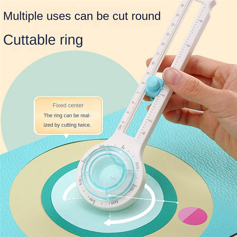 Round Cutting Knife DIY Compass Circle Cutter 360 Adjustable Circular Paper Scrapbooking Cutters. 