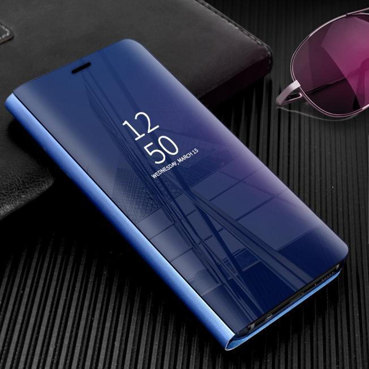 iPhone 6/6S Smart Luxury Plating Clear View Mirror Leather Stand Flip Cover