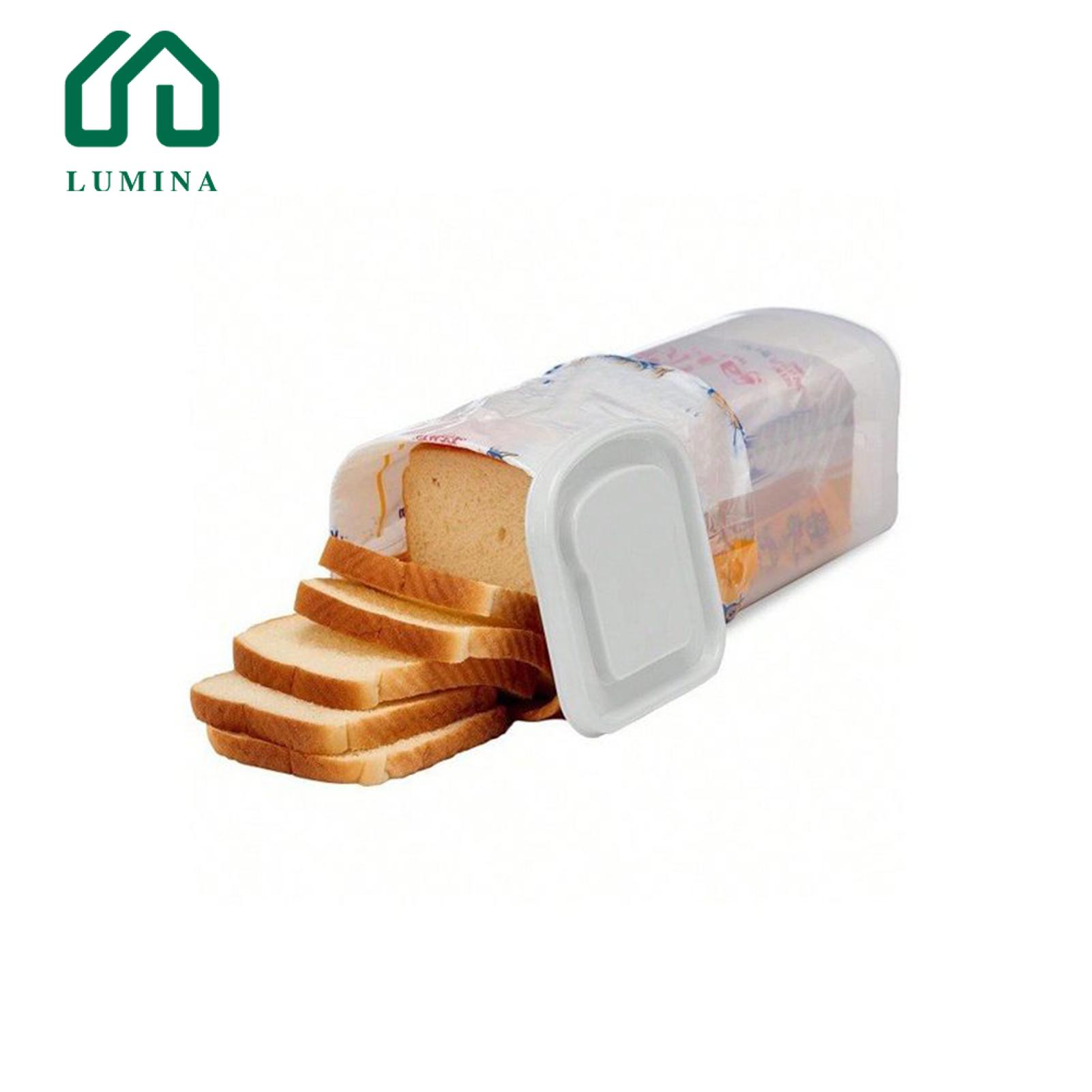 Lumina Bread Display Dome Clear Bread Storage Box with Lid Food Grade Plastic Bread Keeper Container Bin for Freshness Favorite Waffle Storage Container. 