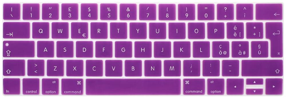 【happy one】Euro/UK Silicone Keyboard Cover For  MacBook Pro A1706 A1989 and Pro 15" A1707 With Touch Bar A1990 A2159. 