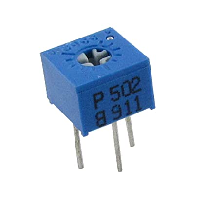 3Pcs- 3386 103 10K Ohm Potentiometer 3 Pin Square Shape 10K 103 1/2W Potentiometer Top Adjustment Variable Resistors 10K Ohm 103 Trimpot Trimmer Potentiometer Trim Pot Electrical Circuitry & Parts. 