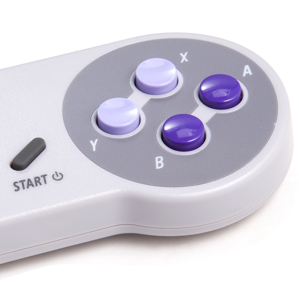 2.4 Ghz Wireless Super Nes Classic Controller Gamepad Joystick Compatible With Snes/sfc Games Console. 