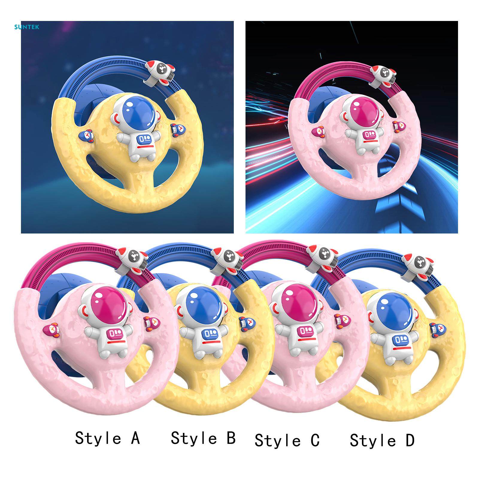 Kids Steering Wheel Toy Roleplay Car Driving Toy for Birthday Gift