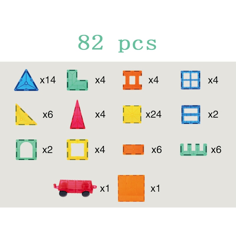 Big Size Tile Magnetic Constructor Designer Magnet Building Blocks Bricks Model With Magnetic Construction Set Toys For Children. 
