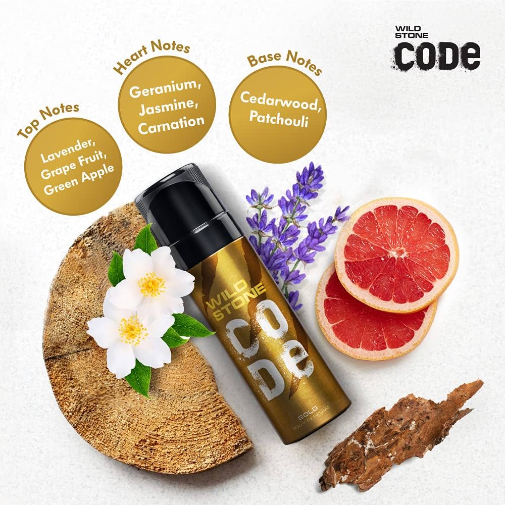 Wild Stone Code Gold Body Perfume 120ml. 