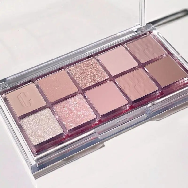 New DIKALU 10 Colors Eyeshadow Super Shimmer Pearly Matte Earth Color Eyeshadow Palette Shiny Eye Shadow Eye Pigments TSLM1 Abandon Abandon. 