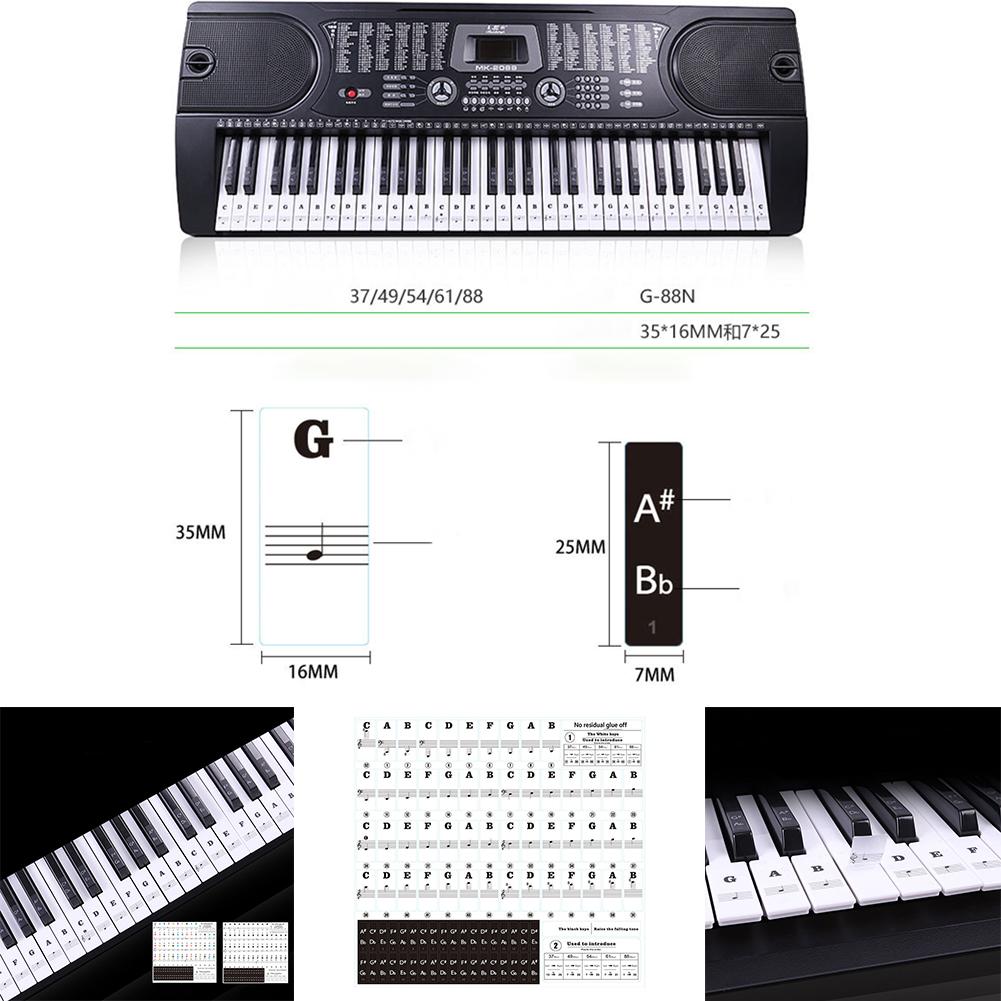 （New）Tranparent Piano Keyboard ticker 88 Key Electronic Keyboard Piano ticker. 