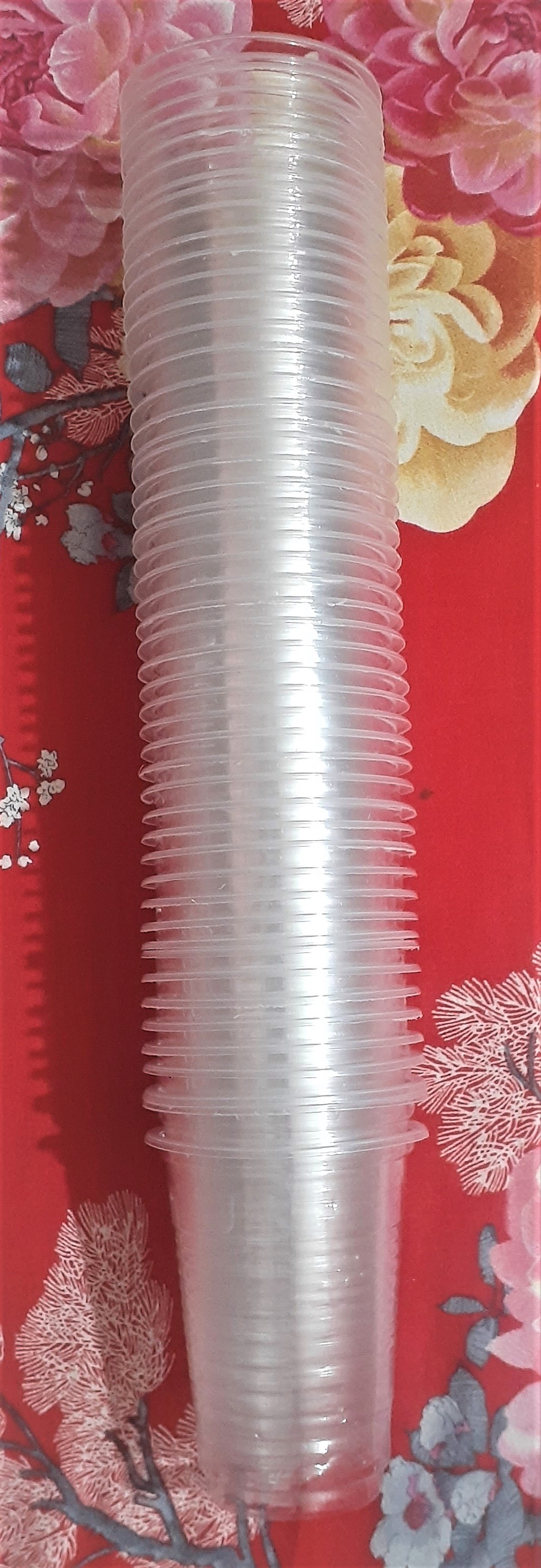 One Time Plastic Cup-250ml Transparent Color. 