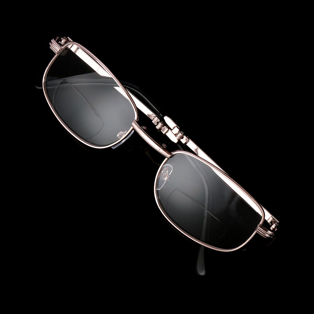 （New）Uniex Progreive Multifocal Prebyopia Eyeglae  1.00~ 4.00 Degree Folding Metal Reading Glae Include Glae Cae. 