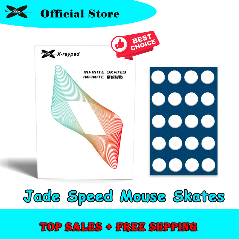 Xraypad Jade Speed Mouse Skates Series X2 sets X-raypad PTFE DIY Mice Glide Feet ICE Speed Version Wear Resistant Esport