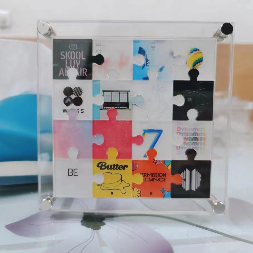 Yurui】Kpop BTS Album Acrylic Frame (puzzle Pieces Included