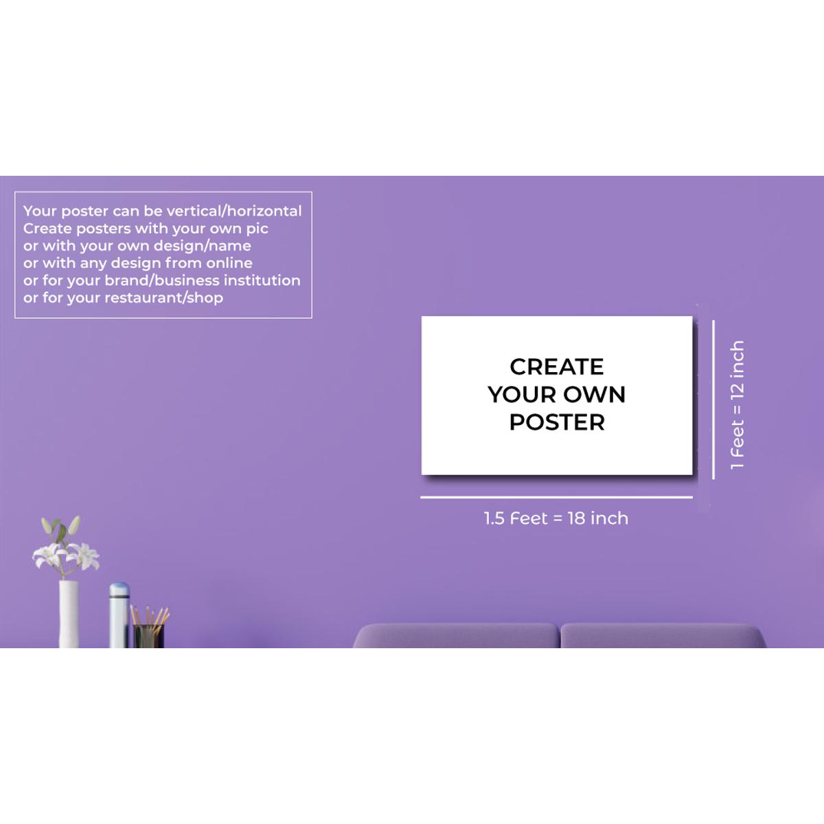 Customized Poster Sticker With Your Own Picture