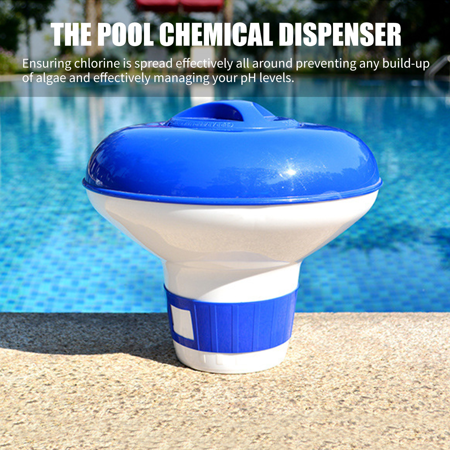 100gpool Cleaning Tablet Floating Chlorine Hot Tub Chemical Dispenser 未使用