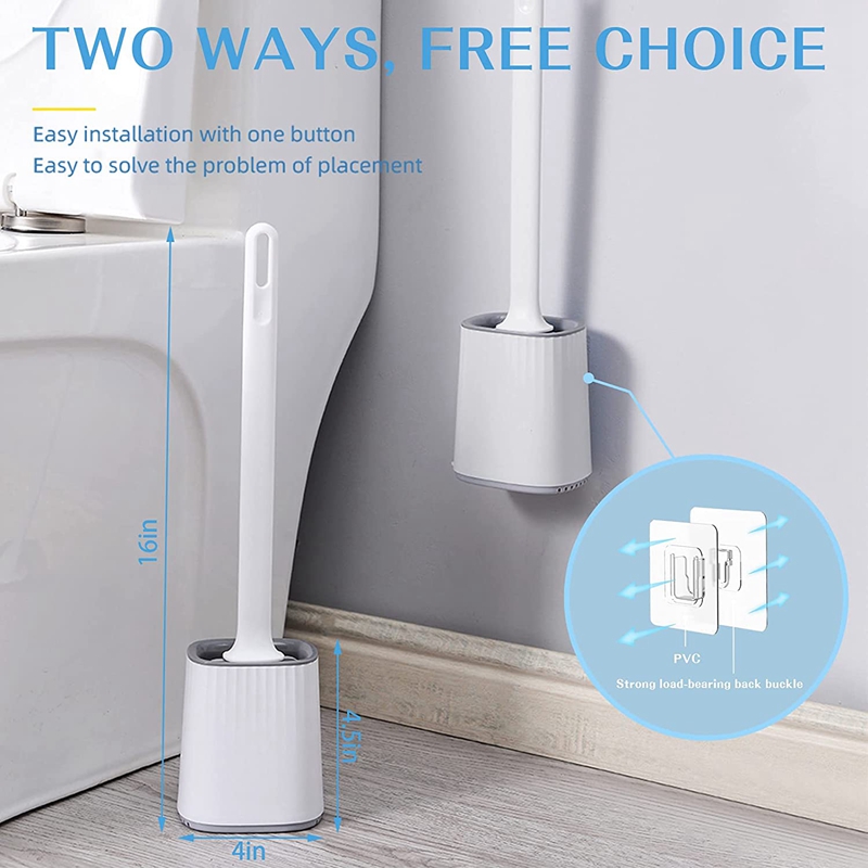 Toilet Brushes Holders Silicone Toilet Brush And Toilet Bowl Holder