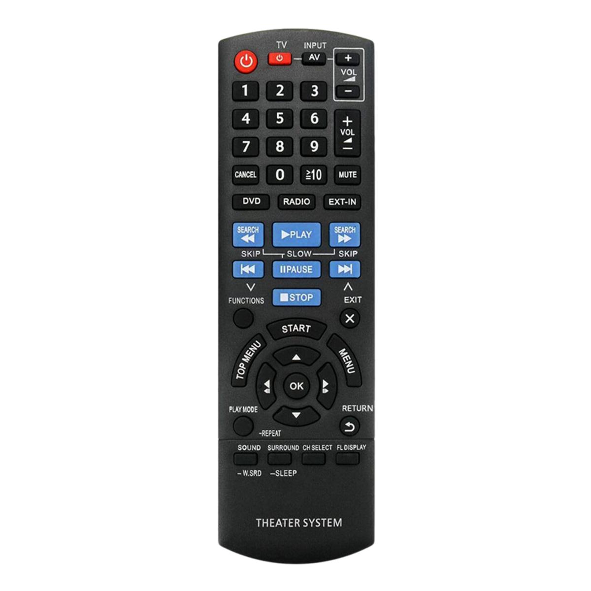Replacement Remote Control N2QAYB000694 for Panasonic Home Theater System SA-XH70 SC-XH70