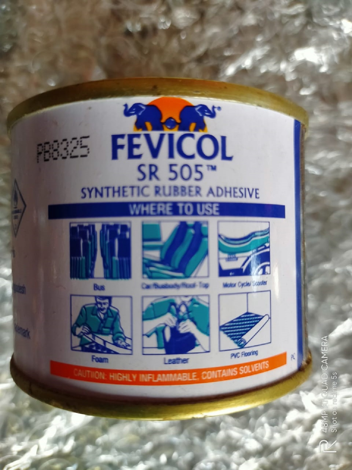 Synthetic Rubber Adhesive - 100 ML Sr 505. 