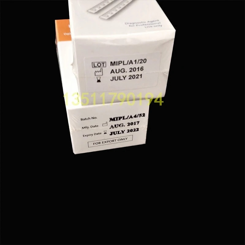 India tear detection filter paper strip fluorescein sodium ophthalmic detection test strip fluorescent strips a box of 100. 