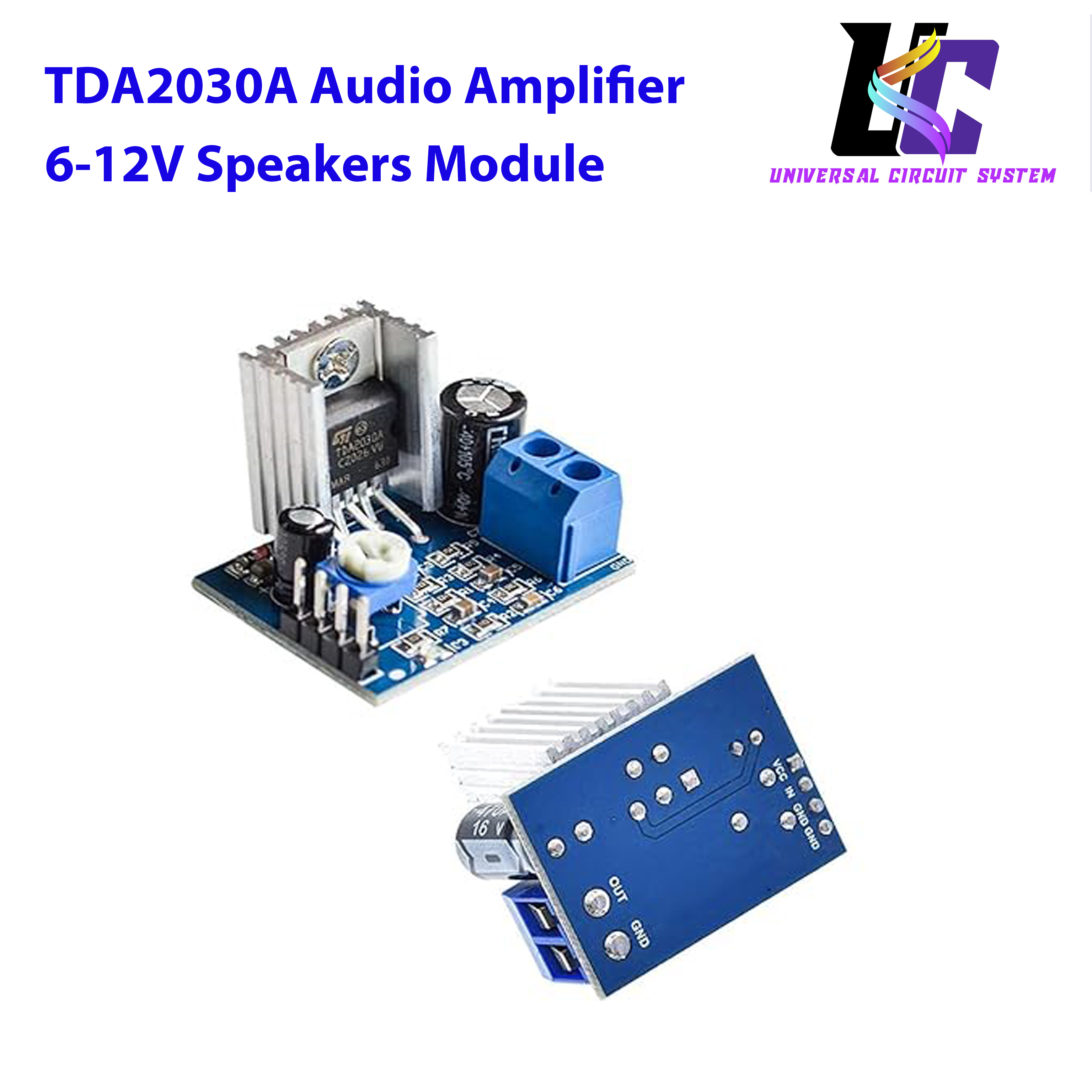 TDA2030A Audio Amplifier Module TDA2030 Power Amplifier Board 6-12V Speakers Module Converter dta2030. 