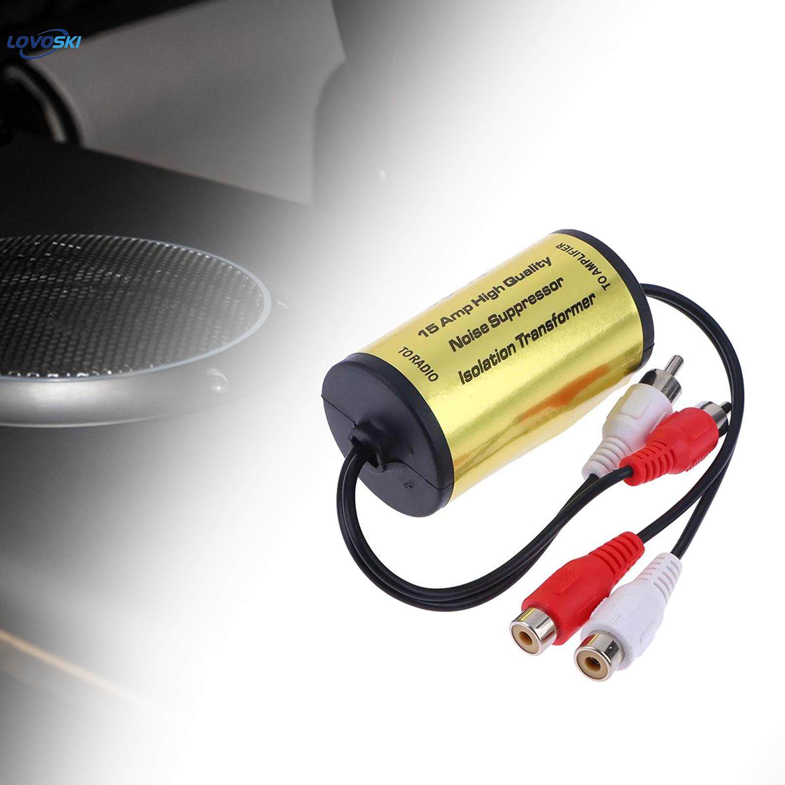 Generic RCA Audio Noise Ground Loop Isolator Replaces Professional Noise for Radio. 