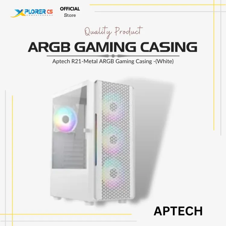 Aptech 305-A03 ARGB Gaming Casing price in BD 2023