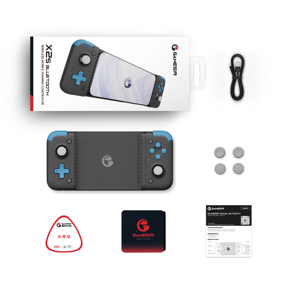GameSir X2s Bluetooth Gamepad for Android iPhone 15 series Hall Effect Gaming Controller for Xbox Game Pass STADIA xCloud. 
