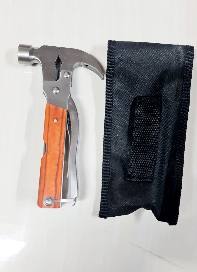 Multifactional Hammer Tools Travel Tool Set 9 in 1. 